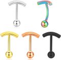 1Pcs Dangling Navel Belly Button Ring Stainless Steel Double T Shape Belly Piercing Ombligo Belly Piercing Jewelry Gifts.