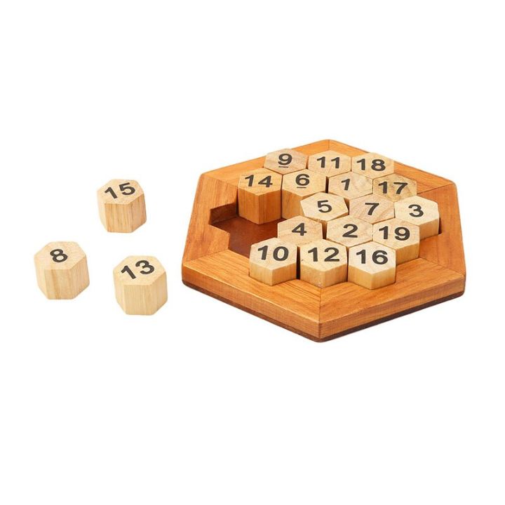1 Set Mind Brain Teaser Wooden Puzzles For Adults Children Kids Classic IQ Math Wood Game Toy Wood 3D Puzzle Toys
