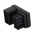 GPU 180 Degree Angle Power Adapter, 8 Pin GPU U Turn Power Adapter Female To Male for Desktop Graphics Card. 