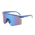 New Europe and America Cross Border Outdoor Large Frame Men's One-Piece Sunglasses Sports Cycling Sunglasses Sun Glasses Factory Direct Sales.