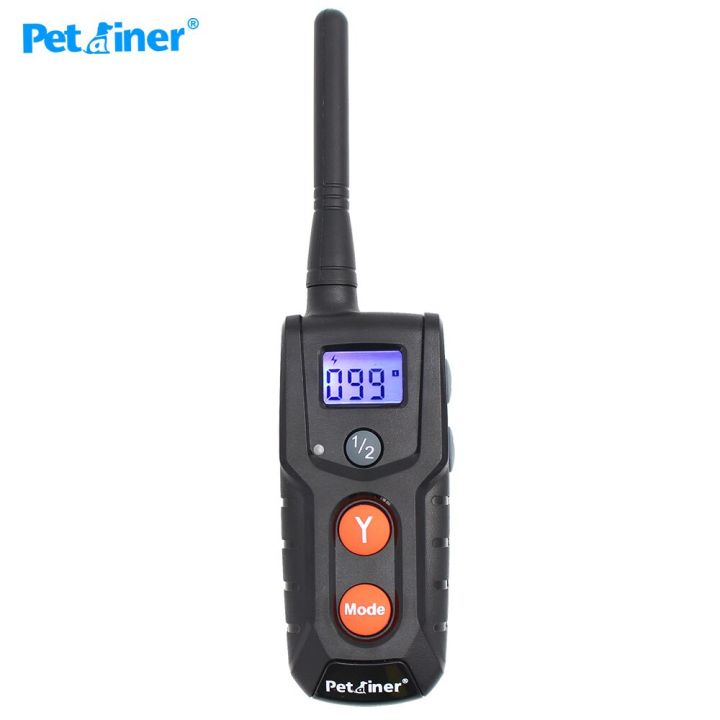 Petrainer%20916-2%20Pet%20%20Training%20Collar%20Rechargeable%20Waterproof%20%20Electronic%20Shock%20Training%20Collar%20with%20Blue%20LCD%20display%20-%20Image%204