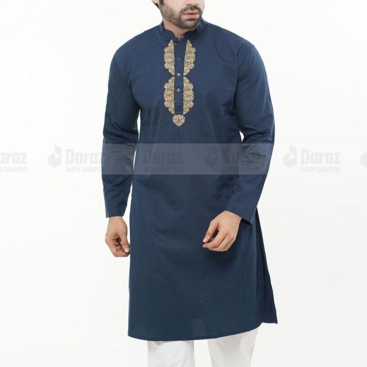 Fashionable%20Cotton%20Embodary%20Only%20Punjabi%20For%20Man;s%20-%20Image%202
