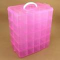 Plastic Transparent Hand Covered Divided  Large Storage Box Building Blocks Socks Jewelry Desktop Storage Box. 