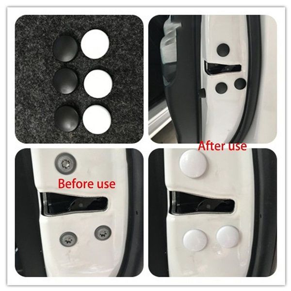 12Pcs%20New%20Trim%20Stickers%20Practical%20Cover%20Car%20Interior%20Anti-Rust%20Cap%20Door%20Lock%20Screw%20Protector,Black%20-%20Image%208