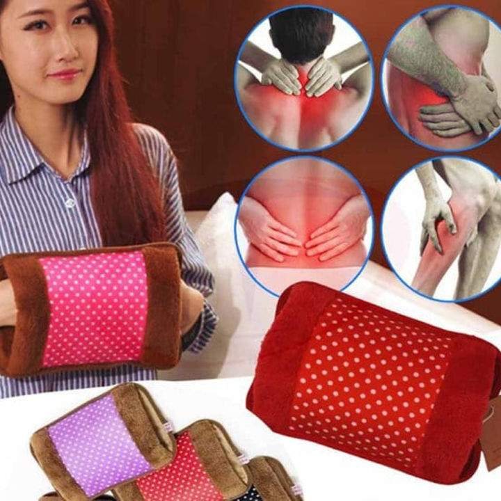 Electric Hot Water Bag and Pain Remover - [ Multicolour ]