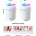 1PC USB Charger 300ML H2O Air Humidifier Portable Mini USB Aroma Diffuser with Cool Mist for Bedroom Home Office Car Purifier Colorful Cup Humidifier. 
