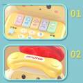 Baby Telephone Toy, Music Light Phone Toy, toddlers Steering Wheel Car,Children Phone Toy, Kids Musical Telephone Toys Car for Game, Education. 