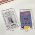 3 Inch K-pop Idol Photo Protector Credit ID Bank Card Photo Display Holder Transparent Acrylic K-pop Photocard Holder.