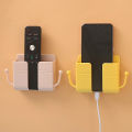 Wall Mounted Organizer Box Punch Free TV Remote Control Storage Mounted Phone Plug Wall Holder.