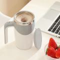 380ml Automatic Self Stirring Cup Coffee Milk Fruits Mixing Mug Blender USB Rechargeable Electric Stainless Steel Thermal Cup.