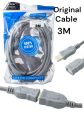 USB Extension Cable - 3m - Grey. 