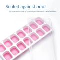 14-Grids Reusable Silicone Ice Cube Tray with Lid | Freezer Fruit Ice Maker Mold | BPA-Free Stackable Ice Tray for Kitchen & Summer Drinks (Multicolor).