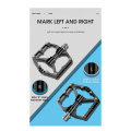 WEST BIKING Flat Bike Pedals MTB Road Mountain Bike Pedals Wide Platform Part Black.