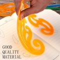 6 Pieces French Curve and Template Ruler Set Drawing Template Tool Circle Templates for Personal Drawing and Drafting.