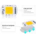 50W High Power LED COB Flood Light Chip 220V with Smart IC Driver, Integrated SMD LED COB Light Source For DIY Spotlight & Industrial Outdoor Flood Light Outdoor Light. 