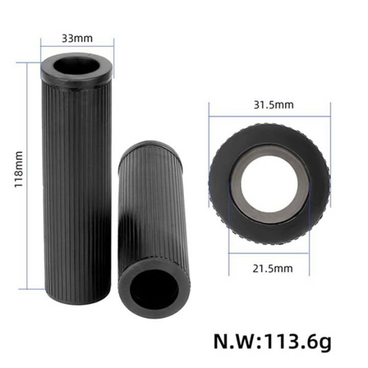 Universal%20Bicycle%2022mm%20Inner%20Diameter%20Handlebar%20Cover%20Through%20Hole%20with%20Plug%20Silicone%20Handlebar%20Cover,%20Black%20Easy%20to%20Use%20-%20Image%202