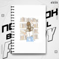 Notebook Library Aesthetic Design Writing Journal Pad K539.