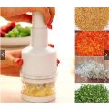 Hand press food chopper manual onion chopper. 