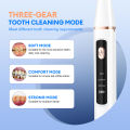 Ultrasonic Dental Scaler + 5D Teeth Whitening Strip Tooth Cleaner Set Calculus Plaque Scaler Tartar Stains Dental Stone Remover.
