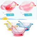 Baby Suction Feeding Bowl with Spoon Bowl 1 Set Multicolor. 