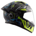 VEGA BOLT SUPERHERO DOT AND ISI DUAL CERTIFIED SUPER COOL HELMET. 