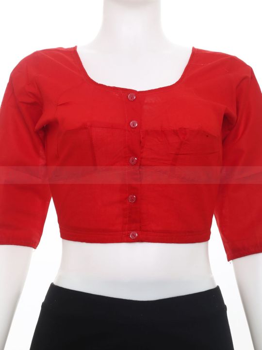 Cotton Sharee Blouse Bra Cut For Women Best Quality Good Stitching 01 pcs