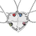 New Best Friends Necklace For Women Girls Broken Heart Puzzle Musical Note Pendant Necklaces BFF Friendship Forever Jewelry Gift.