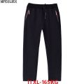 winter autumn men cotton sweatpants sports pants plus size large 10XL 11XL 150KG pants zipper loose oversize elasticity pants 70.