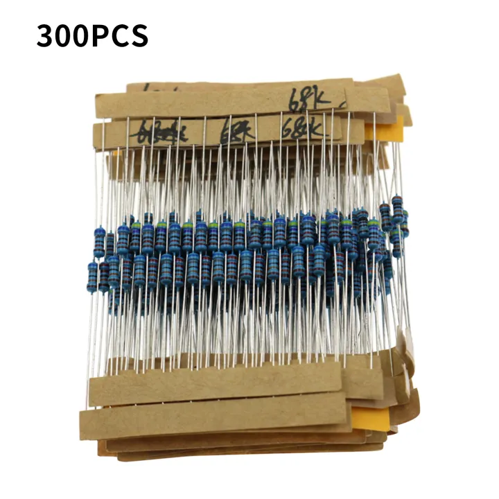 300PCS%201/4W%201%25%20Carbon%20Film%20Resistors%20Kit%2010%20to%201M%20Ohm%2030%20Values%20Metal%20Resistors%20with%20Individually%20Labeled%20-%20Image%204