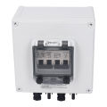 Solar Combiner Box DC1000V IP67 Transparent Panel Photovoltaic Combiner Box for RV. 