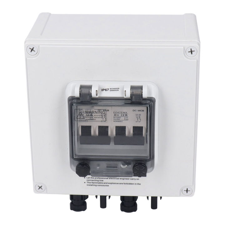 Solar Combiner Box DC1000V IP67 Transparent Panel Photovoltaic Combiner Box for RV