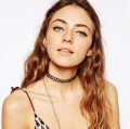 2018 Vintage Retro Black Plastic Choker Necklace Women Chokers Necklaces Stretch Punk Fishing Line Weave Tattoo Choker. 