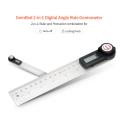 KOGEEK 2-in-1 Digital Angle Rule Goniometer Angle Gauge Stainless Steel Angle Finder Clinometer Digital Display Angle Ruler in 200mm Length. 