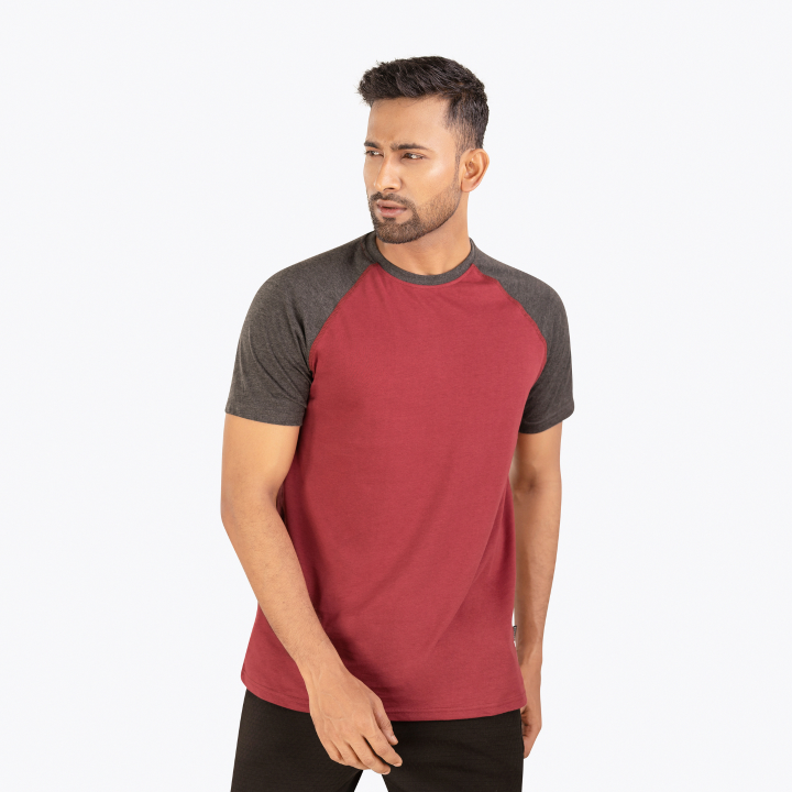 Raglan T-Shirt Half Sleeve T-shirts For Men
