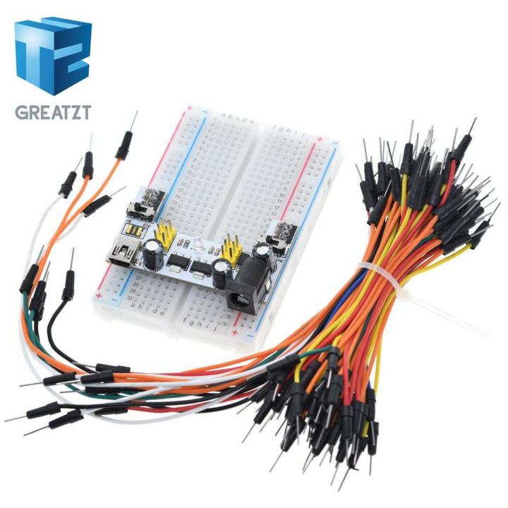 【Mary DAI Store】3.3V/5V MB102 power module+ 400 points Prototype Bread ...
