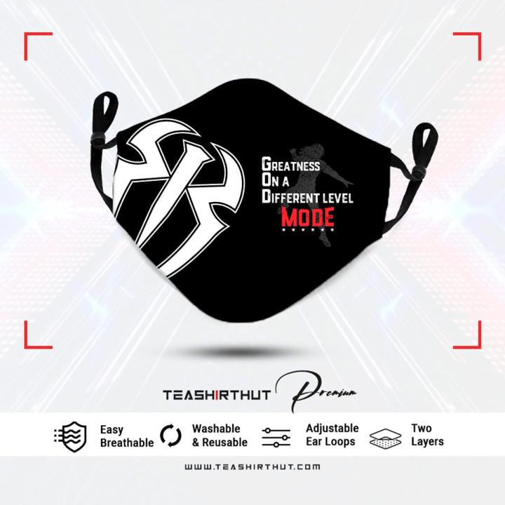 Roman Reigns G.O.D. Mode Sublimation Fashion Facemask by Teashirthut
