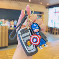 New creative Avenger, Spider-Man, Iron Man keychain, cartoon bag, pendant, children's personality keychain ring.