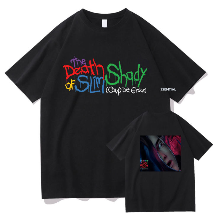 Eminem New Album The Death of Slim Shady Renaissance Tshirt 2024 Men Clothing Harajuku Summer Unisex Cotton Graphic T Shirts
