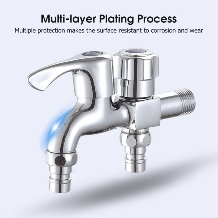 EsoGoal%20Faucet%20Washing%20Machine%20Faucet%20Dual%20Port%20Alloy%20Faucet%20Multi-function%20Faucet%20Double%20Spout%20Water%20Mixed%20Tap%20Two%20Way%20Water%20Washer%20Tap%20Double%20%20G1/2%20Port%20Interface%20Bathroom%20Water%20Tap%20-%20Image%204