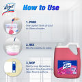 Lizol Disinfectant Floor & Surface Cleaner 5L Floral, Super Saver Pack, Kills 99.9% Germs. 