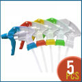 Garden Water Bottle Spray Nozzle Trigger Sprayer Chemical Resistant (5Pcs).