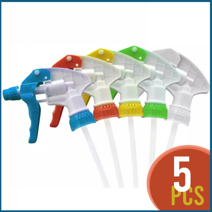 Garden Water Bottle Spray Nozzle Trigger Sprayer Chemical Resistant (5Pcs)