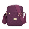 New Bag Women's Crossbody Shoulder Bag, Large Capacity Embroidered Thread, Lingge, High-grade Lightweight, Versatile, Simple Solid Color Women's Cloth Bag.