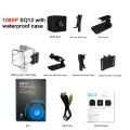 Hot HD 1080P Mini Secret Camera Sports DV Night Vision Camcorder SQ12 Micro Pocket Camaras Video Voice Recorder With Waterproof. 