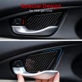Car Carbon Fiber Door Wrist Trim Inner Door Handle Decoration Cover. 