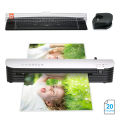 SL299 Laminator Machine Set A4 Size Hot and Cold Lamination 2 Roller System with 20 Laminating Pouches Paper Cutter Corner Rounder ABS Button for Home Office School Supplies. 