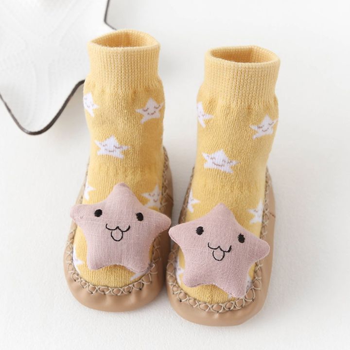Children%20Toddler%20Shoes%20Autumn%20And%20Winter%20Boys%20And%20Girls%20Floor%20Socks%20Shoes%20Flat%20Bottom%20Non%20Slip%20Warm%20Solid%20Color%20Star%20Cloud%20Shape%20-%20Image%202