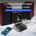 ZK-MT21 Digital Power Amplifier Board 2x50W+100W 2.1 Channel Subwoofer AUX 12V 24V Audio Stereo Bluetooth 5.0 Bass Amplifier.