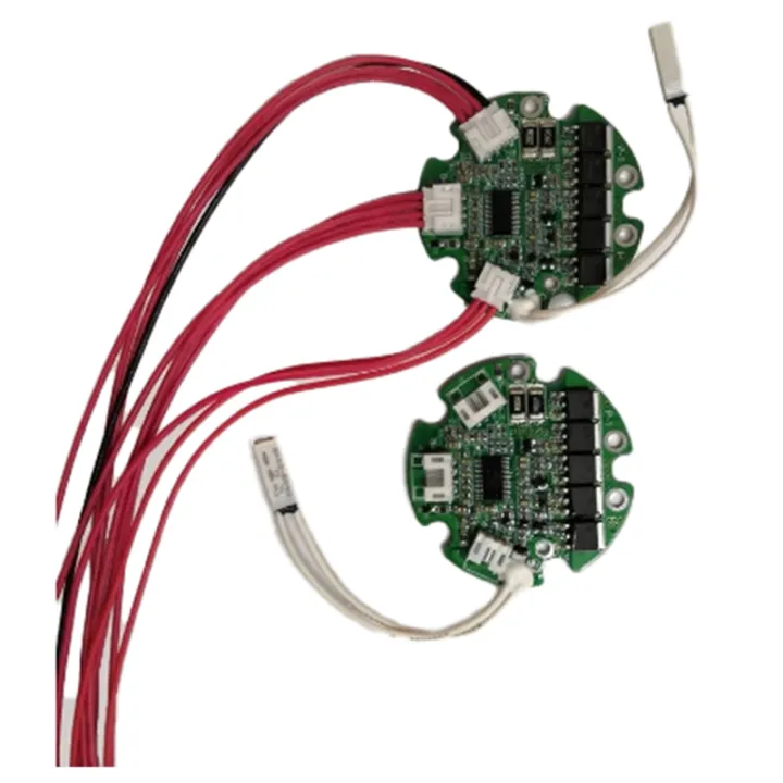 Split Shot Inline Temperature Sensor Split Port 10S 36V 20A Round BMS for Bottle Battery Pack for Charge and ...