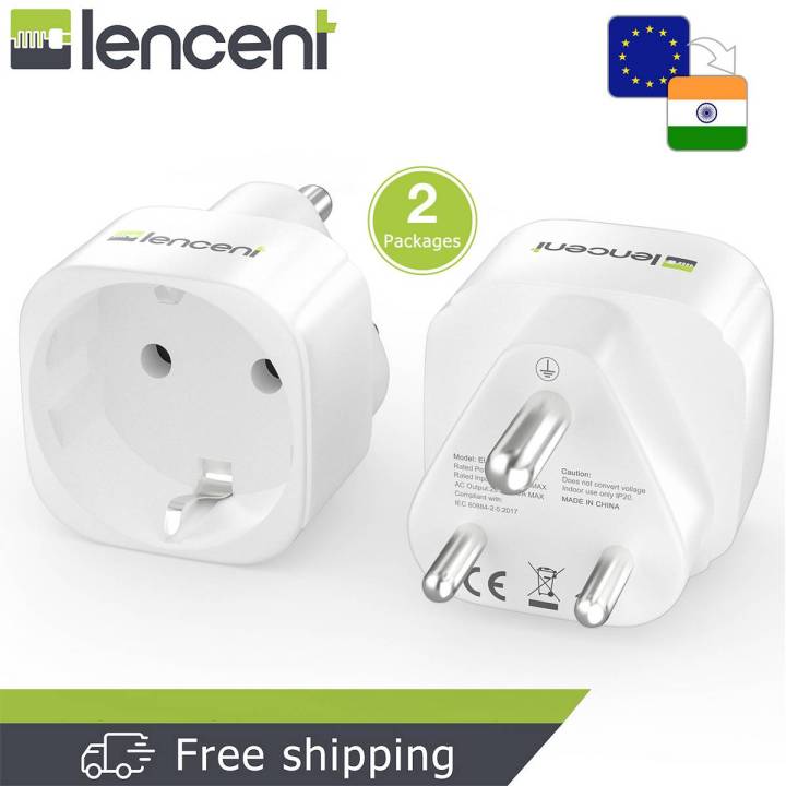 Lencent%20Travel%20Adapter%20EU%20to%20Type%20D%20India%20Schuko%20Travel%20Adapter%20Plug%20Socket%20for%20trips%20to%20India,%20Sri%20Lanka,%20Nepal,%20Niger,%20Lebanon,%20Ghana,%20Myanmar,%20Senegal%20and%20more%20(Type%20D)%20-%20Image%209